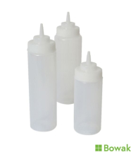 Squeeze Bottle Wide Neck 32oz Clear