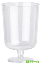 Crystal Styrene Plastic Wine Goblets 175ml