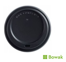 Domed Lid Sip-Thru Black 12oz-20oz