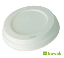 Domed Sip-Thru White Cup Lid 12-20oz