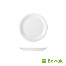 Genware Porcelain Narrow Rim Plate 16cm/6.25inch White Genware Porcelain Narrow Rim Plate 16cm/6.25inch White