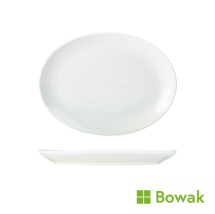 Genware Porcelain Oval Plate 31cm/12.25inch White Genware Porcelain Oval Plate 31cm/12.25inch White