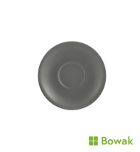 Genware Matt Grey Porcelain Saucer 12cm