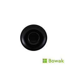 Genware Matt Black Porcelain Saucer 13.5cm