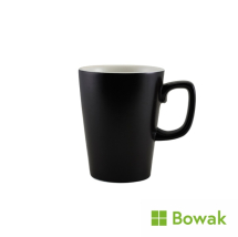 Porcelain Latte Mug 34cl Matt Black