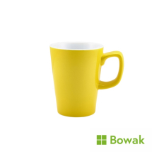 Porcelain Latte Mug 34cl Yellow