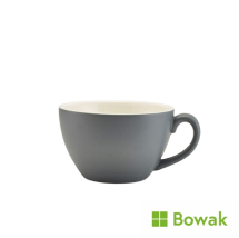 Genware Matt Grey Porcelain Bowl Shaped Cup 34cl/12oz