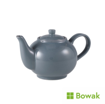 Genware Porcelain Grey Teapot 45cl/15.75oz
