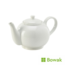 Genware Porcelain Teapot 85cl/30oz White