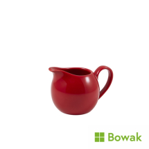 Genware Porcelain Jug 14cl/5oz Red