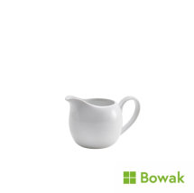 Genware Porcelain Milk Jug 14cl/5oz White