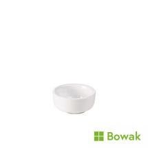Genware Porcelain Butter Pat 6.5cm/2.5inch White