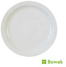 Narrow Rim Plate White 26cm Porcelain