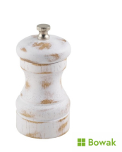 Salt/Pepper Grinder White Wash 10cm