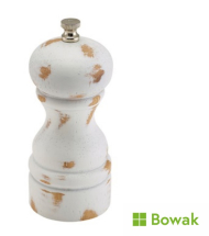 Salt/Pepper Grinder White Wash 13cm