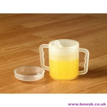 Two Handled Mugs & Lids