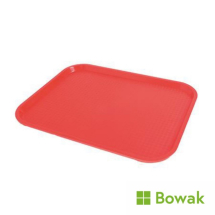 Fast Food Tray Red 34x26cm