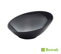 Slanted Buffet Bowl Black 59oz Melamine 30x29x13cm