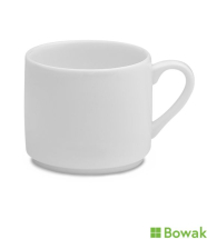 Elia Glacier Espresso Cup 10cl Stackable White Bone China
