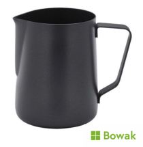 Non-Stick Black Milk Jug 12oz Stainless Steel