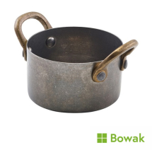 Vintage Mini Casserole Dish 7.8 x 4.5cm Stainless Steel