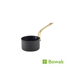 Black Vintage Mini Sauce Pan 7oz 7.8x4.5cm Stainless Steel