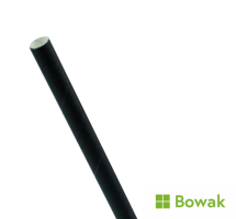 Paper Straws 200mm Black
