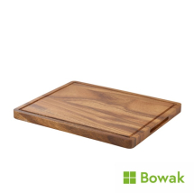 Genware Acacia Wood Serving Board 28 x 20 x 2cm Genware Acacia Wood Serving Board 28 x 20 x 2cm