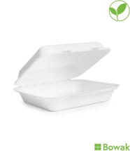 Bagasse Meal-Burger Box 9x8in