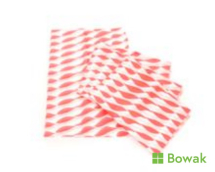 BURGER WRAP RED 33x46cm for food use, large