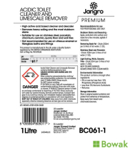 Jangro Acidic Toilet Cleaner and Limescale Remover
