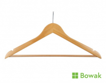 Wooden Security Hangers Light Wood
