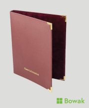 Guest Room Information Folders Burgundy