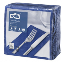 Tork Dinner Napkin 8 Fold 39cm 2 Ply Dark Blue  (Pack of 150)