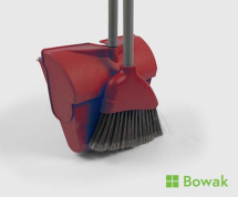Lobby Dustpan & Brush Red