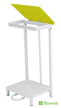 Waste Sack Holder with Yellow Lid