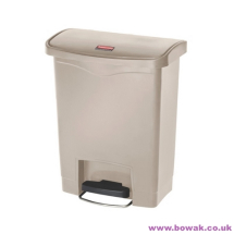 Slim Front Pedal 30L Bin Beige