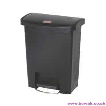 Slim Front Pedal 30L Bin Black