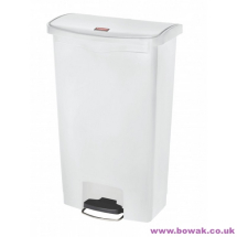 Slim Jim Front Pedal 68L Bin White