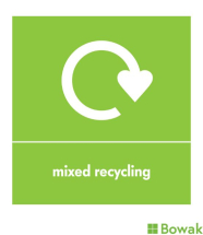 Recycle Label Green - Mixed Recycling