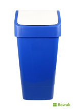 Lucy Slimline Bin Swing Top Blue