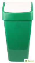 Lucy Slimline Bin Swing Top Green
