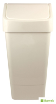 Lucy Slimline Bin Swing Top White