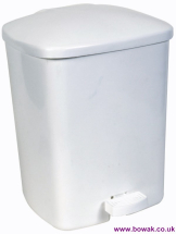 Pedal Bin Plastic 15L White