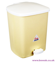 Pedal Bin Plastic 15L Beige
