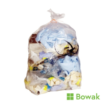 Jangro Waste Sacks Medium Duty Clear 38inch