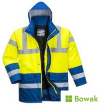 Hi-Vis Coat Yell/Royal Blue L