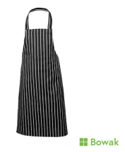 Apron Black Butchers Stripe 70x100cm