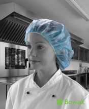 Mob Cap Hair Cover Blue XL