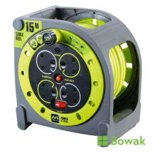 Extension 15m Reel 4 Gang